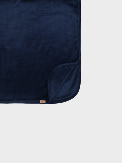 Velour Crossover Blanket-Navy