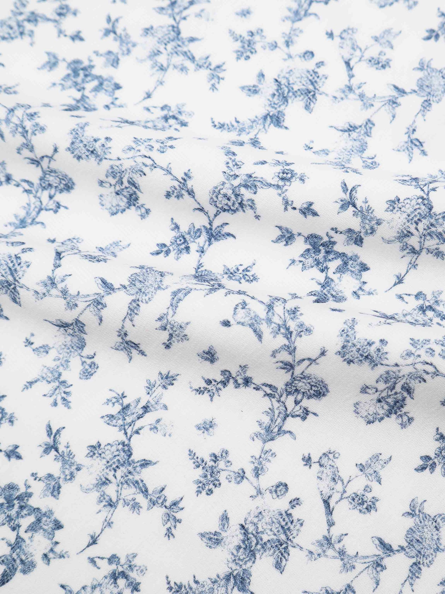 Bushy Flower Blanket-Blue