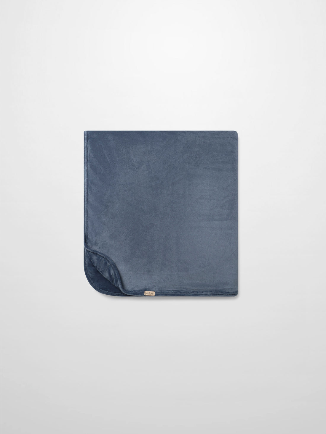 Velour Blanket for boys in slate blue, Adee swaddle blanket