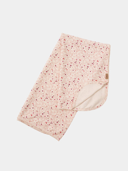 Garden Sprinkles Blanket by Adee, pink floral swaddle blanket for girls