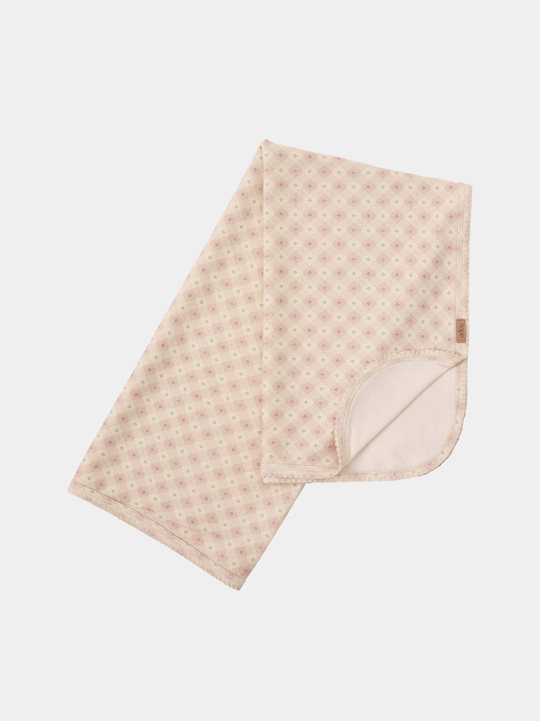 Little Button Blanket - Pink; Adee girls swaddle blanket with a tiny diamond pattern.