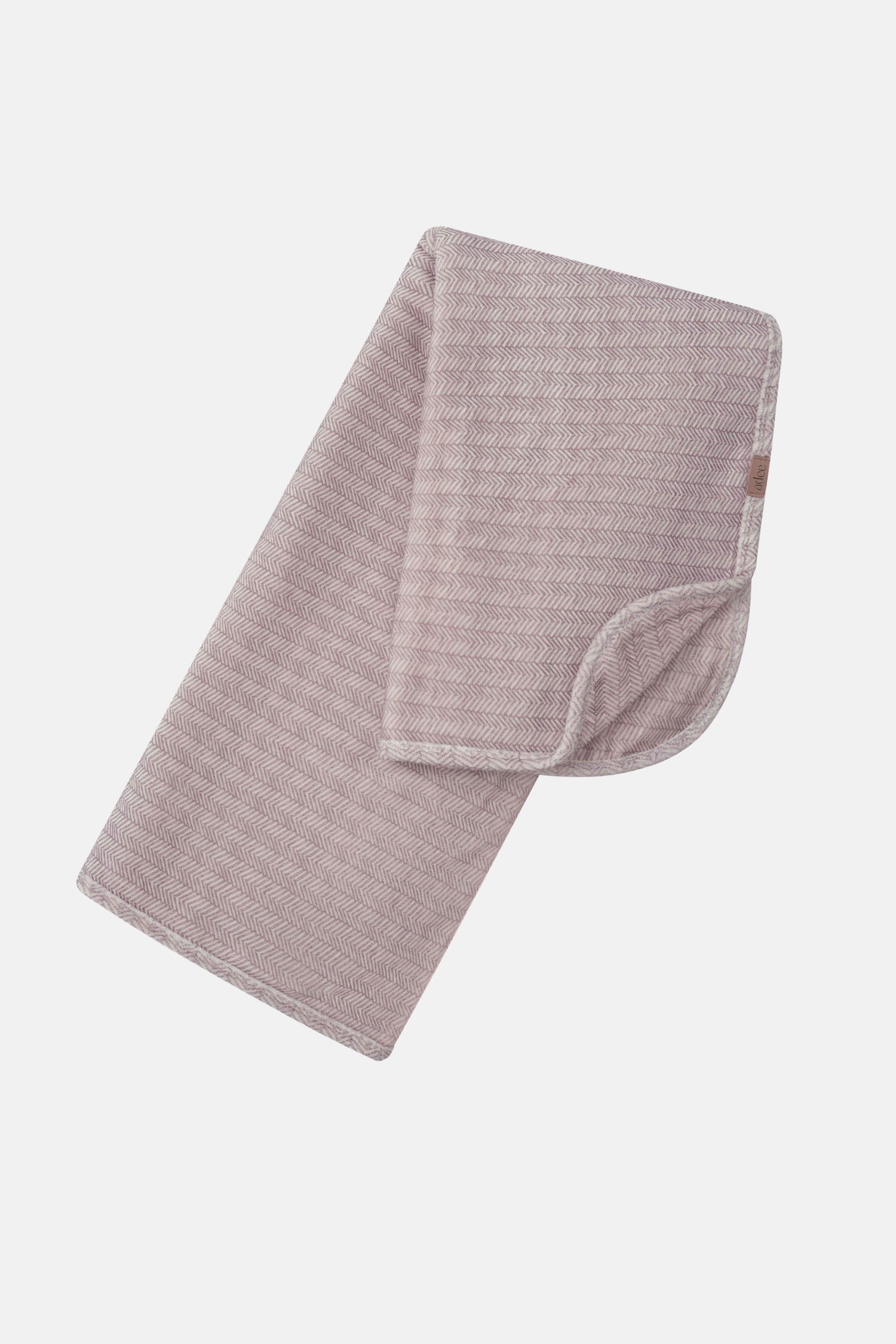 Heritage Herringbone Blanket - Red, Adee girls swaddle blanket with pink-red herringbone pattern for babies