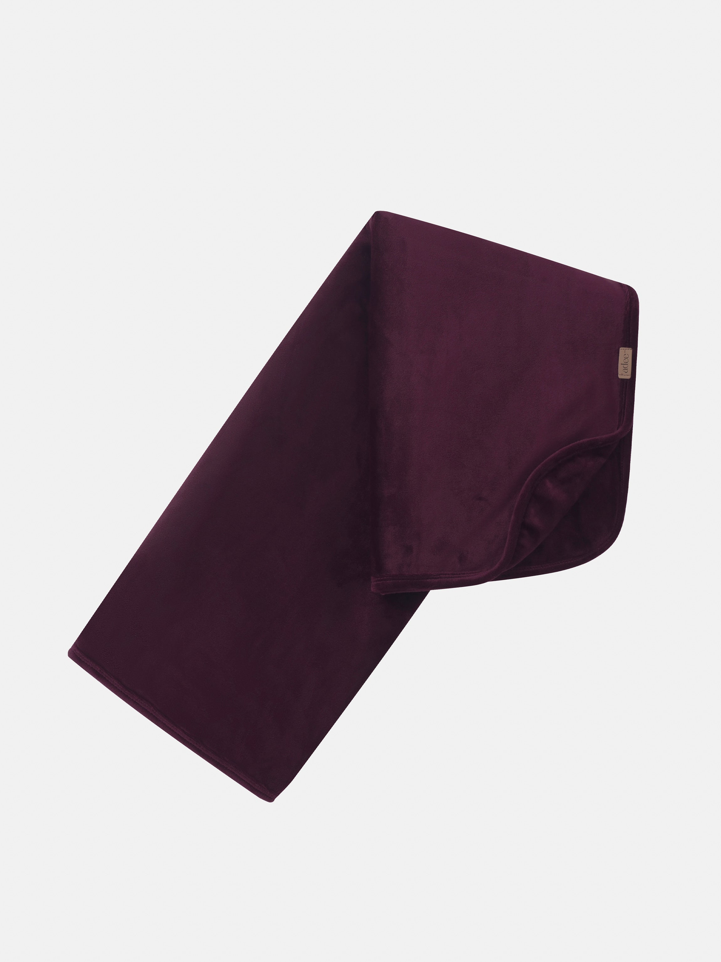 Adee burgundy girls layette sleeve in velvet fabric