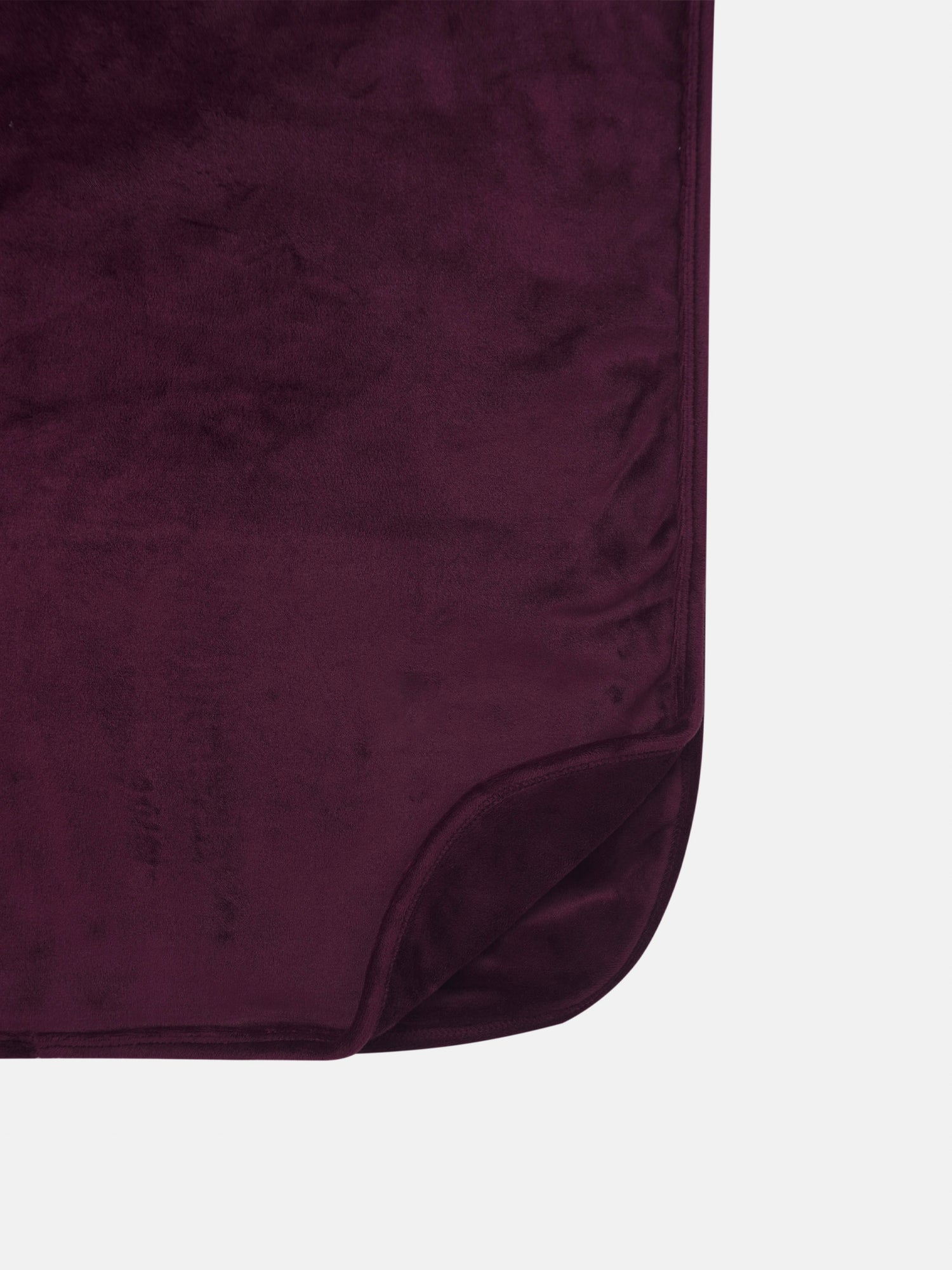 Adee Embroidered Bear Blanket, burgundy plush swaddle blanket for girls