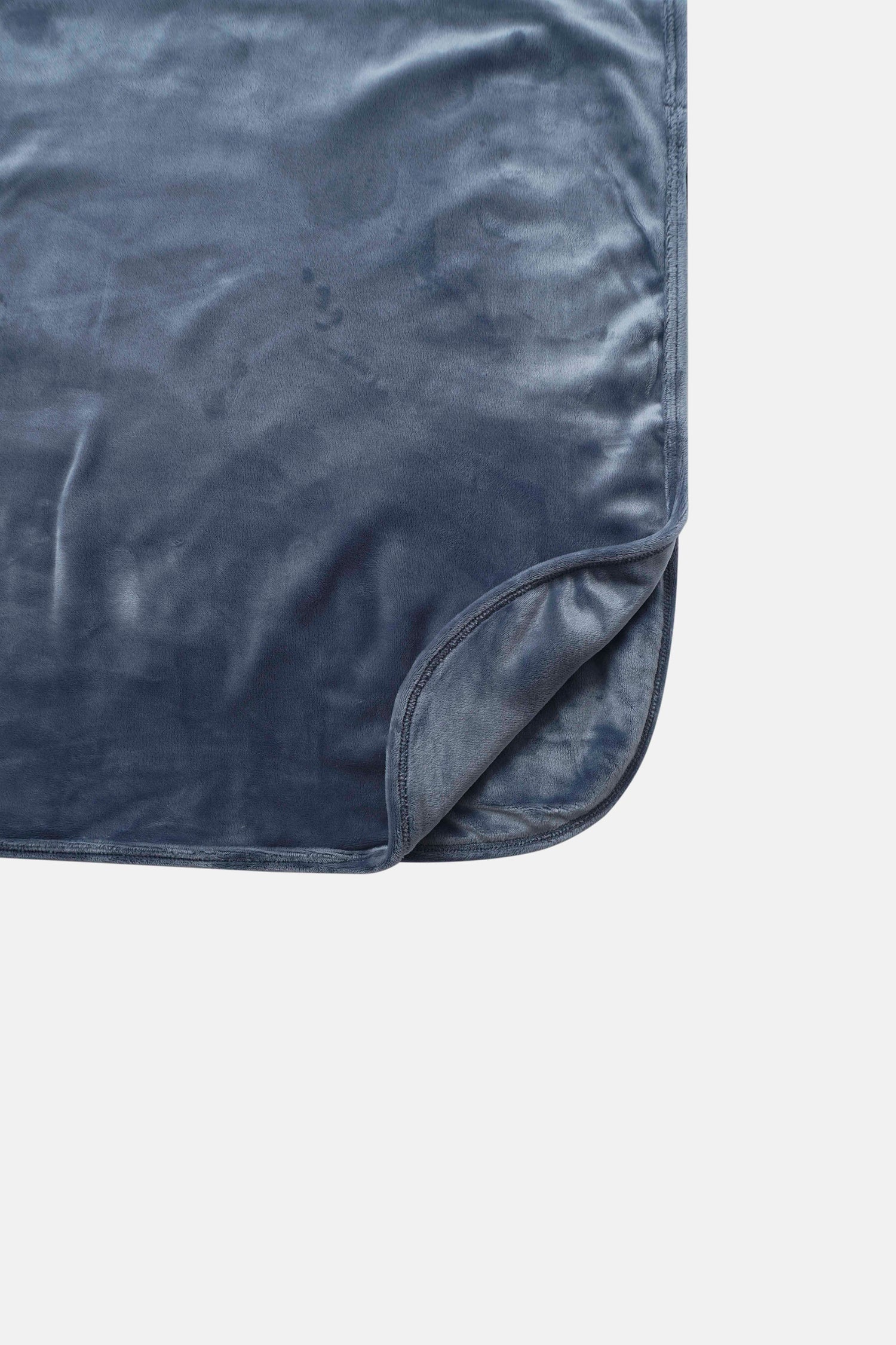 Velour blanket slate blue; boys swaddle blanket by Adee