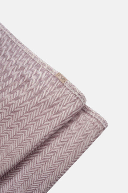 Heritage Herringbone Blanket - Red swaddle blanket by Adee