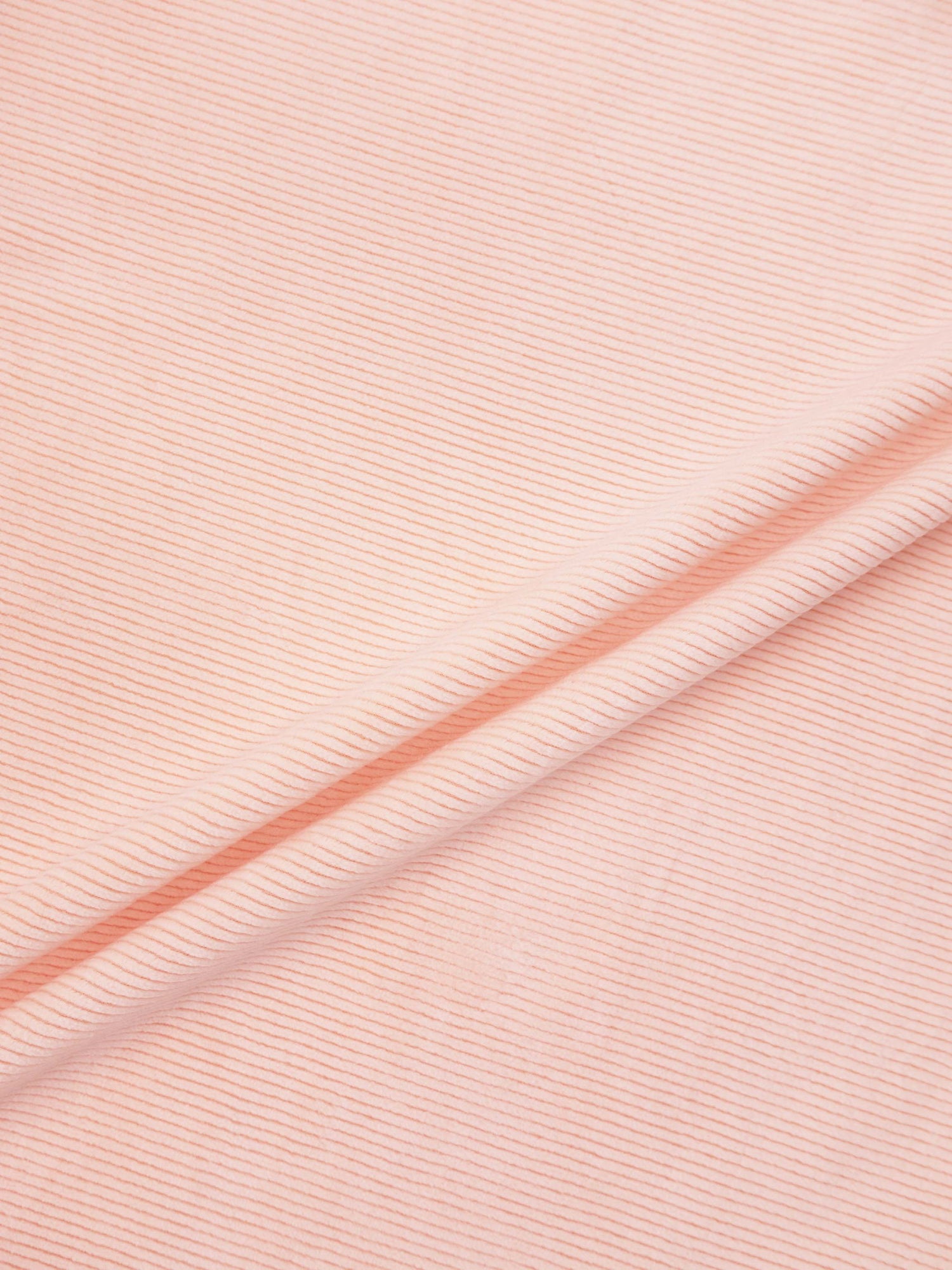 Embroidered Cherry Blanket swaddle for girls by Adee; soft pink fabric with thin stripes.