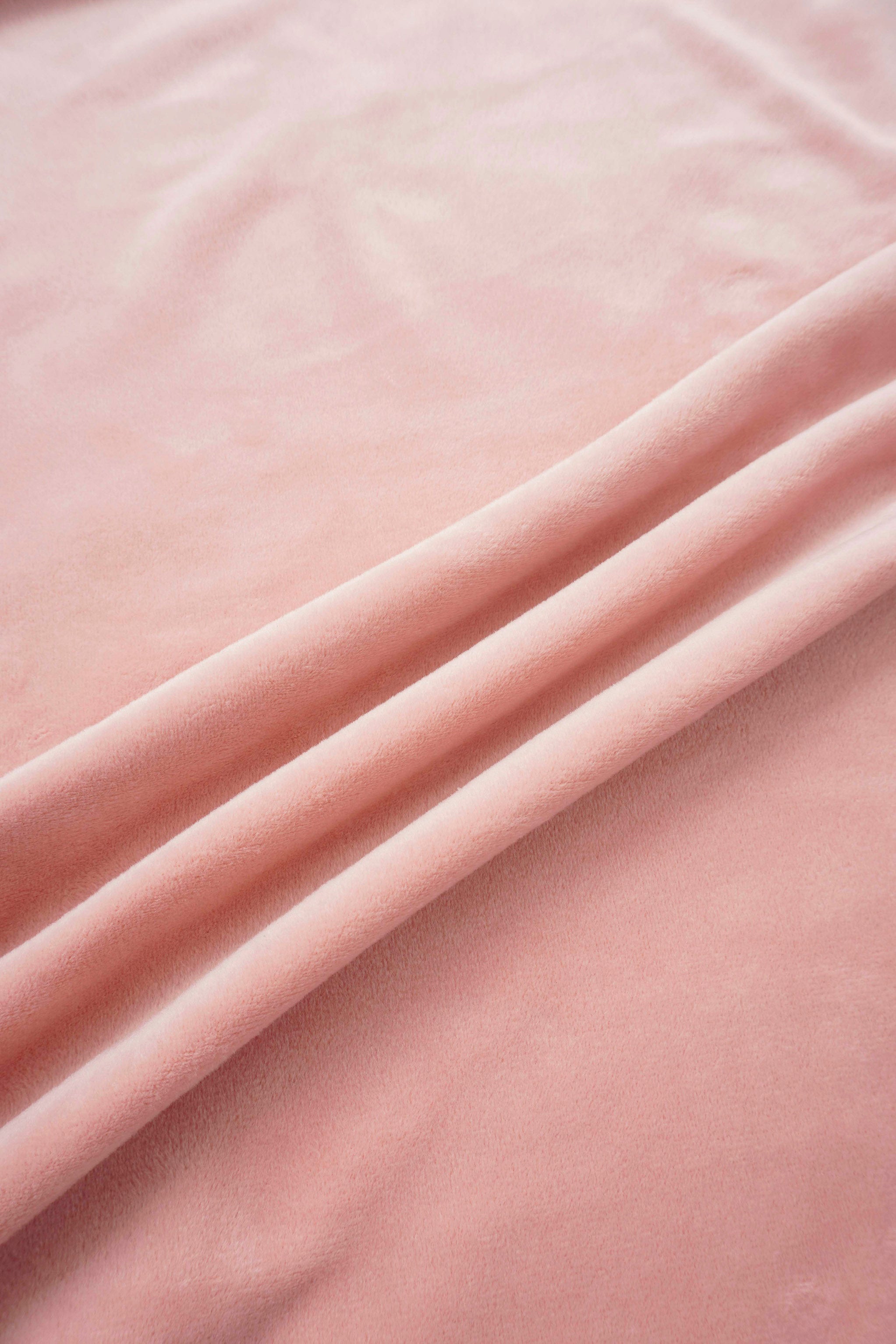 Ballerina Bear layette set fabric in soft pink fleece.