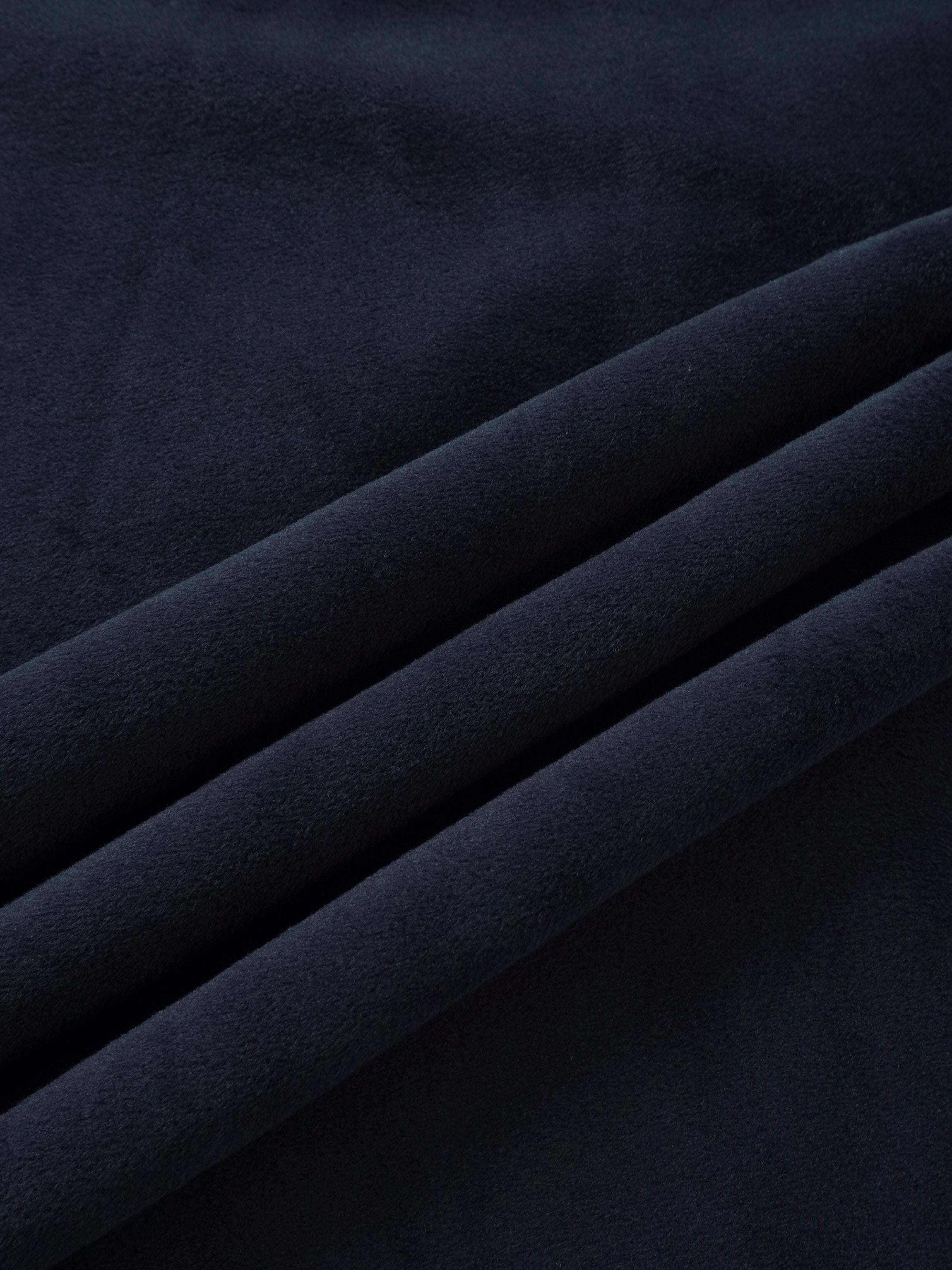 Embroidered Bear Blanket Navy; boys swaddle blanket in soft fabric