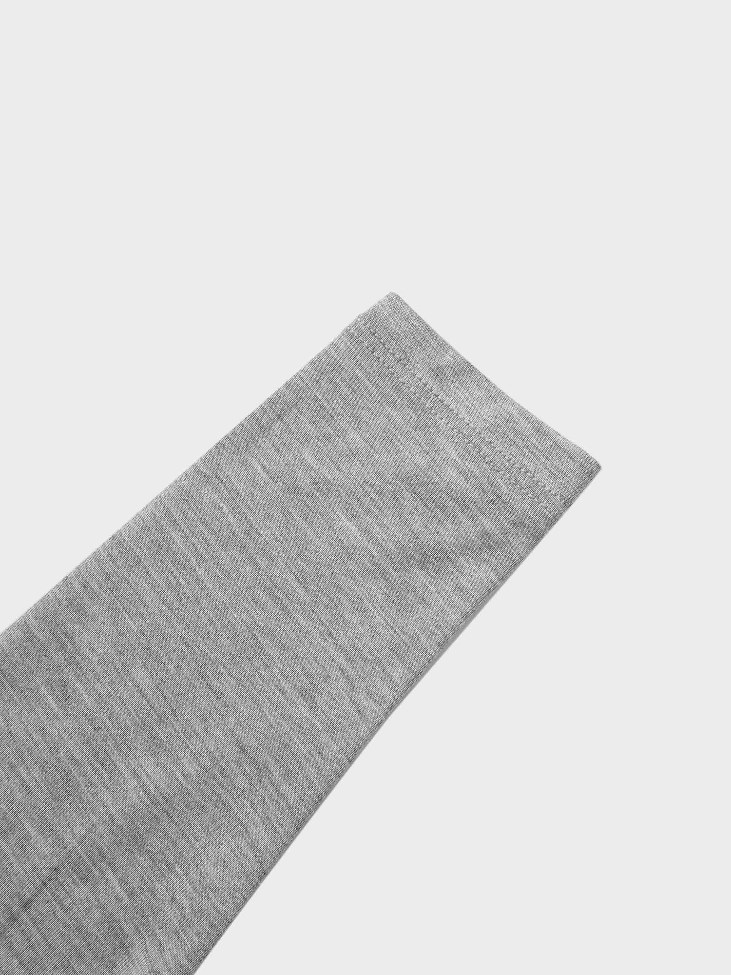 Modal Mock Neck T-Shirt sleeve in grey heather fabric by Adee