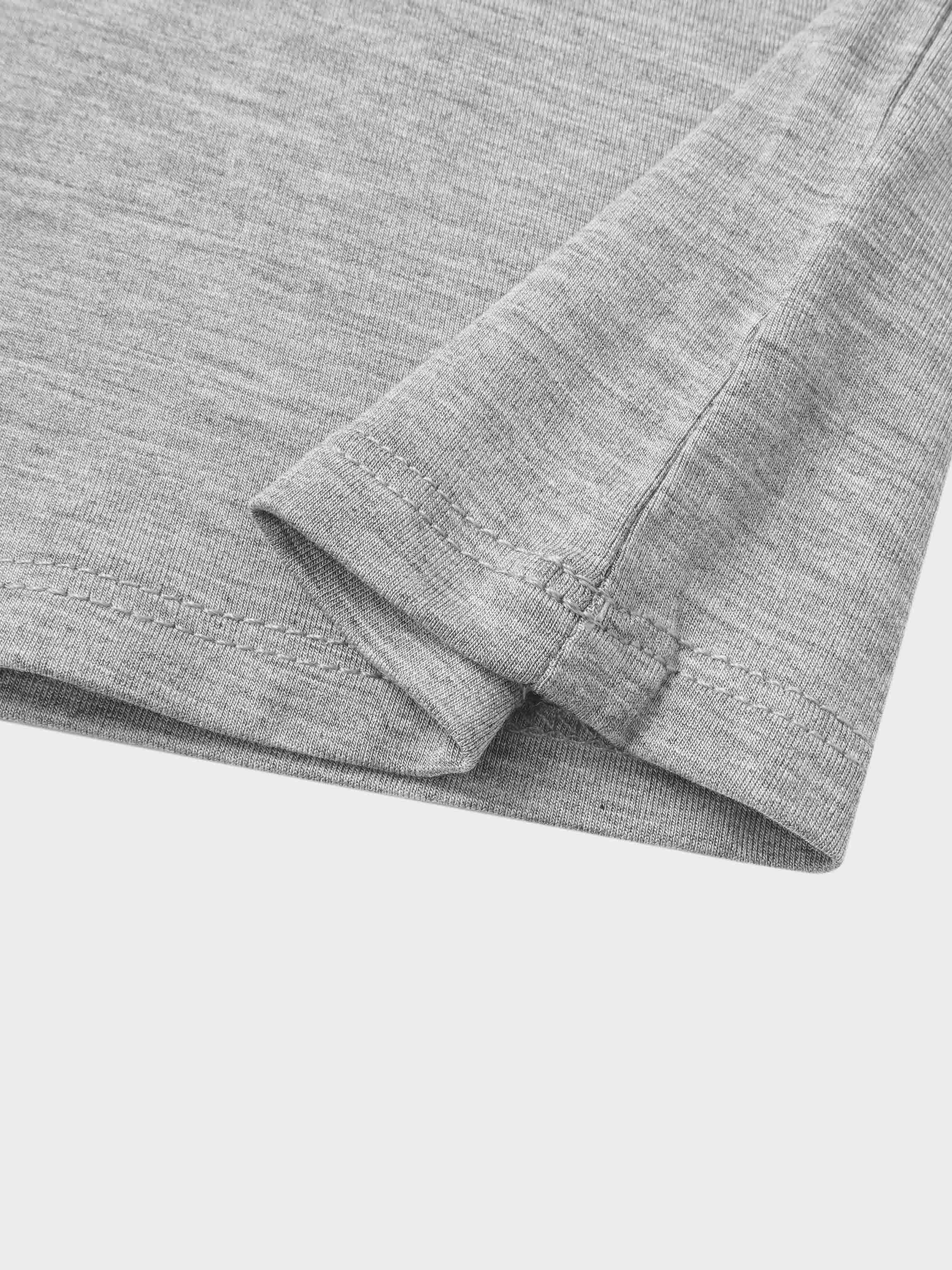 Modal mock neck T-shirt in grey by Adee, girls dressy top
