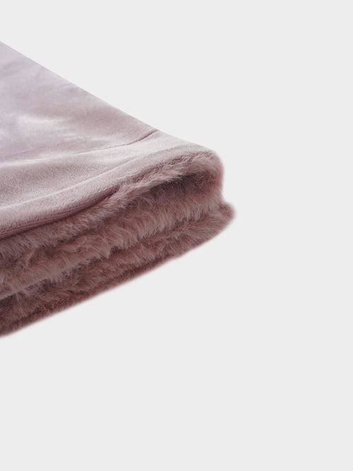 Plush Velour Blanket Pink by Adee, girls blanket in soft velour fabric