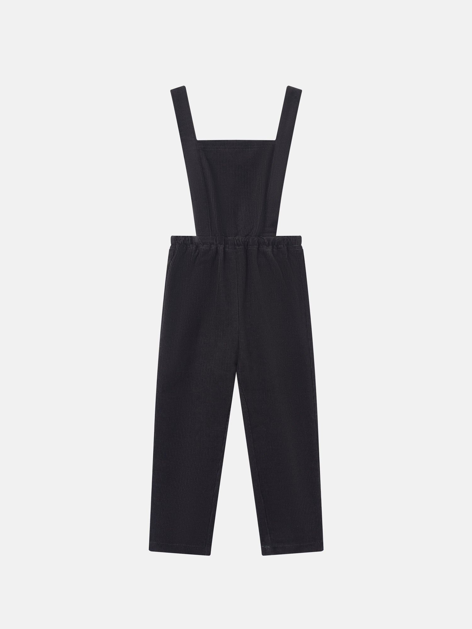 Adee grey corduroy boys overalls with bib and shoulder straps