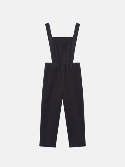 Adee grey corduroy boys overalls with bib and shoulder straps