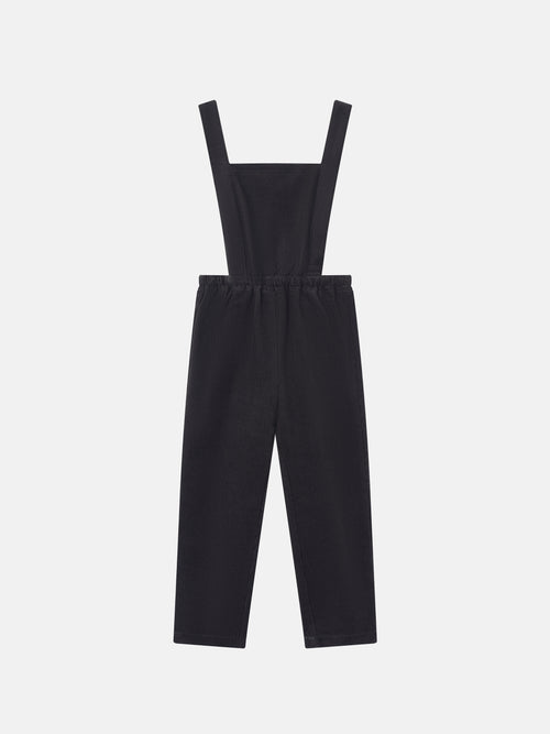 Adee grey corduroy boys overalls with bib and shoulder straps