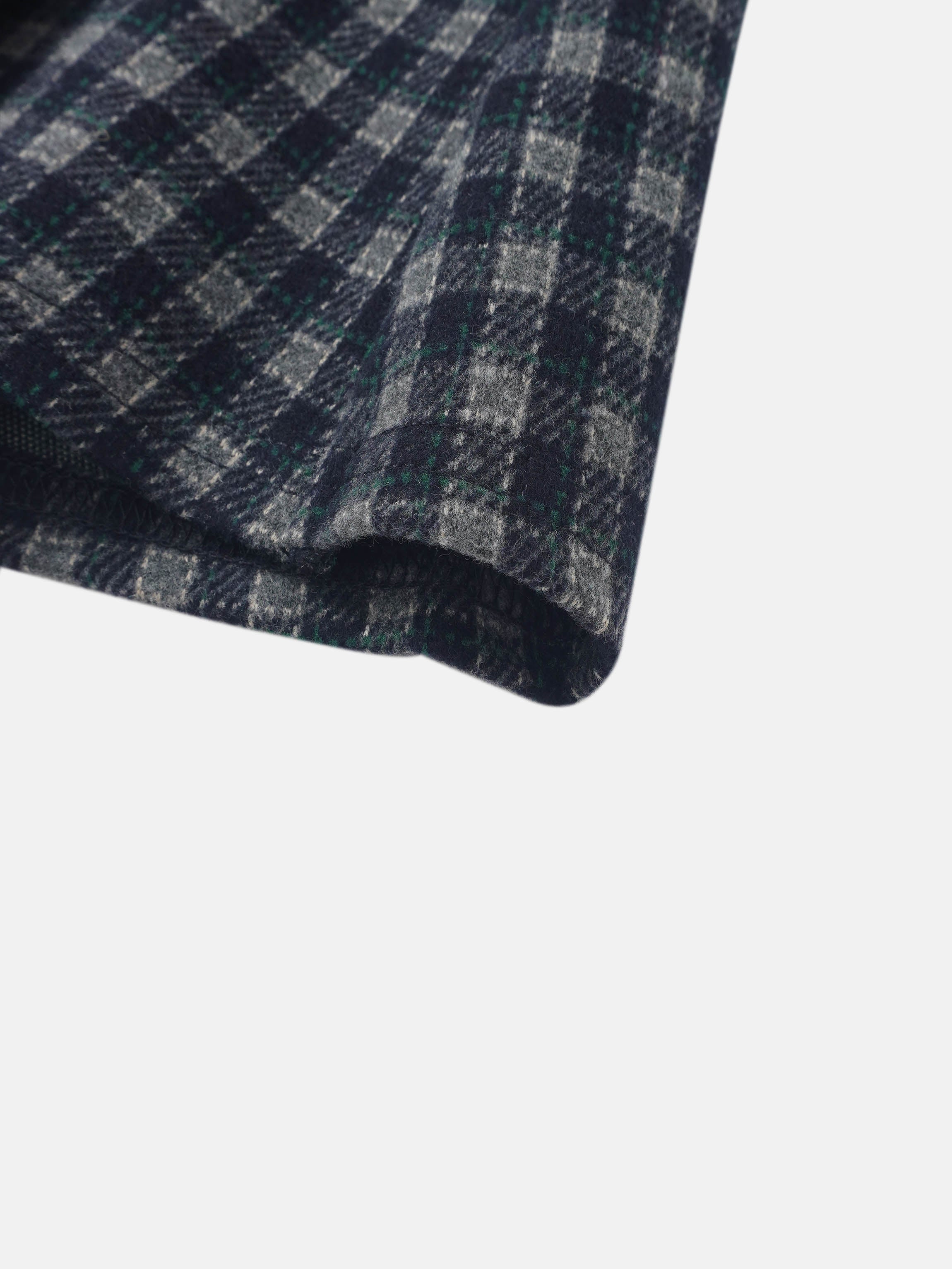 Plaid Pleated Skirt - Navy for girls, dressy style with soft fabric.