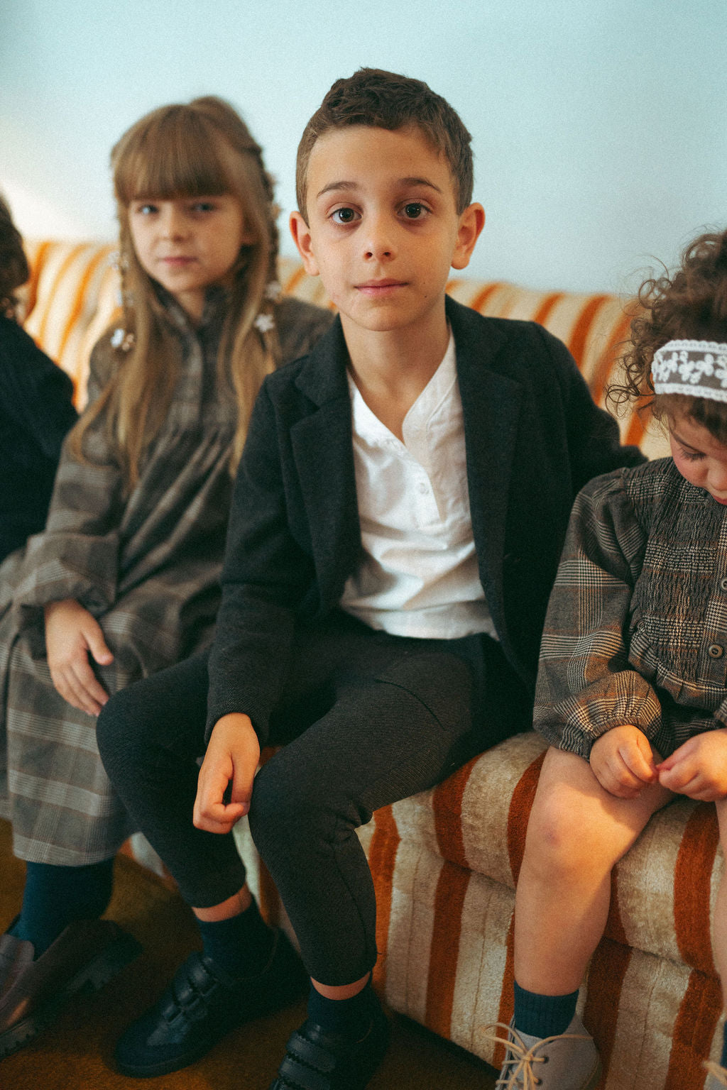 Dress pants - grey for boys by Adee, dressy bottoms