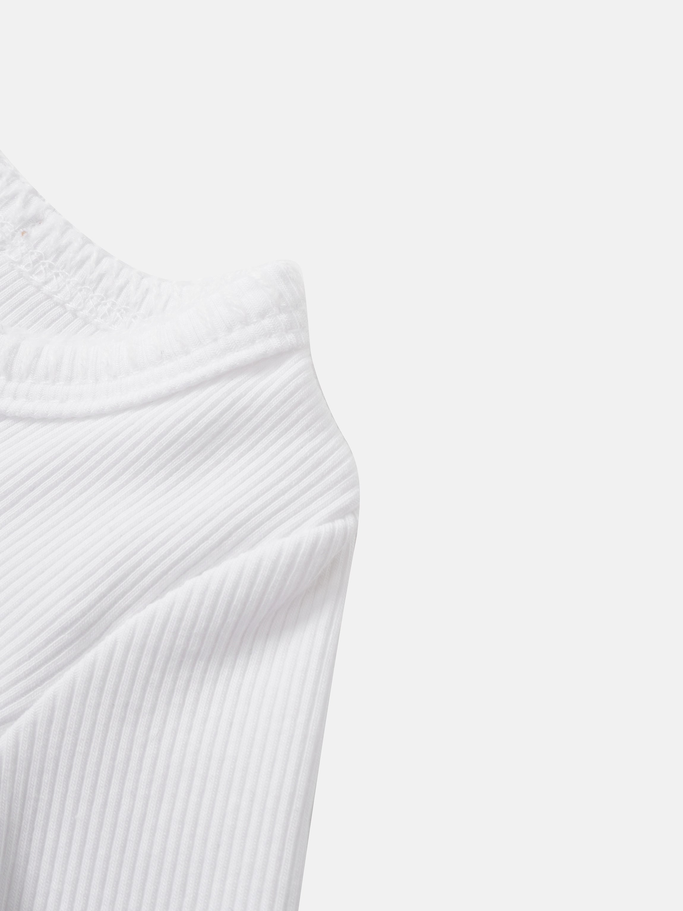 Legacy Stitch Cardigan, white ribbed knit fabric, unisex dressy top