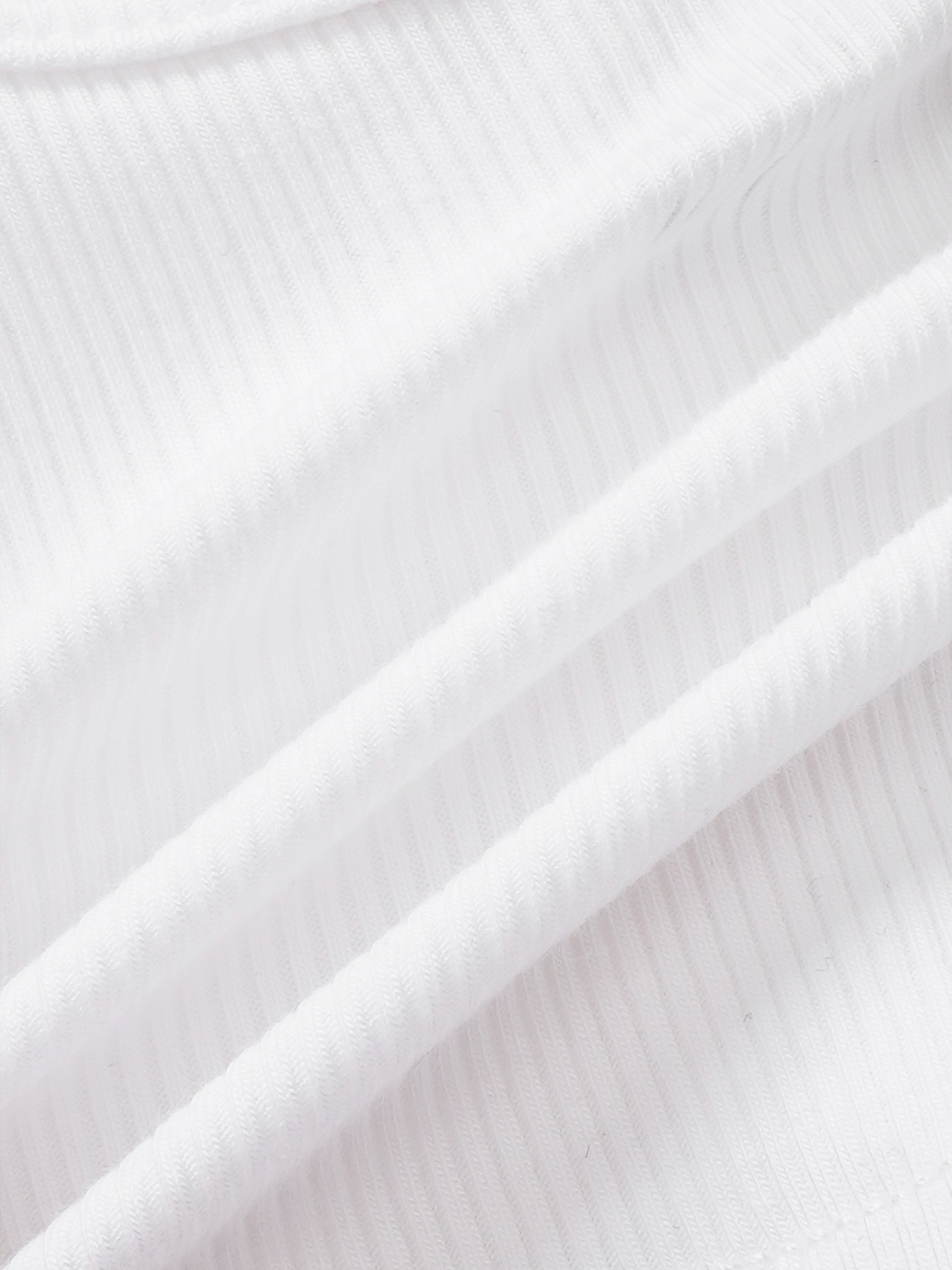 Legacy Stitch Cardigan white ribbed knit fabric close-up texture