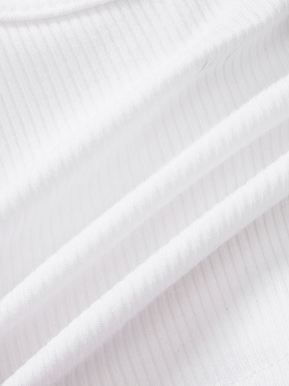 Legacy Stitch Cardigan white ribbed knit fabric close-up texture