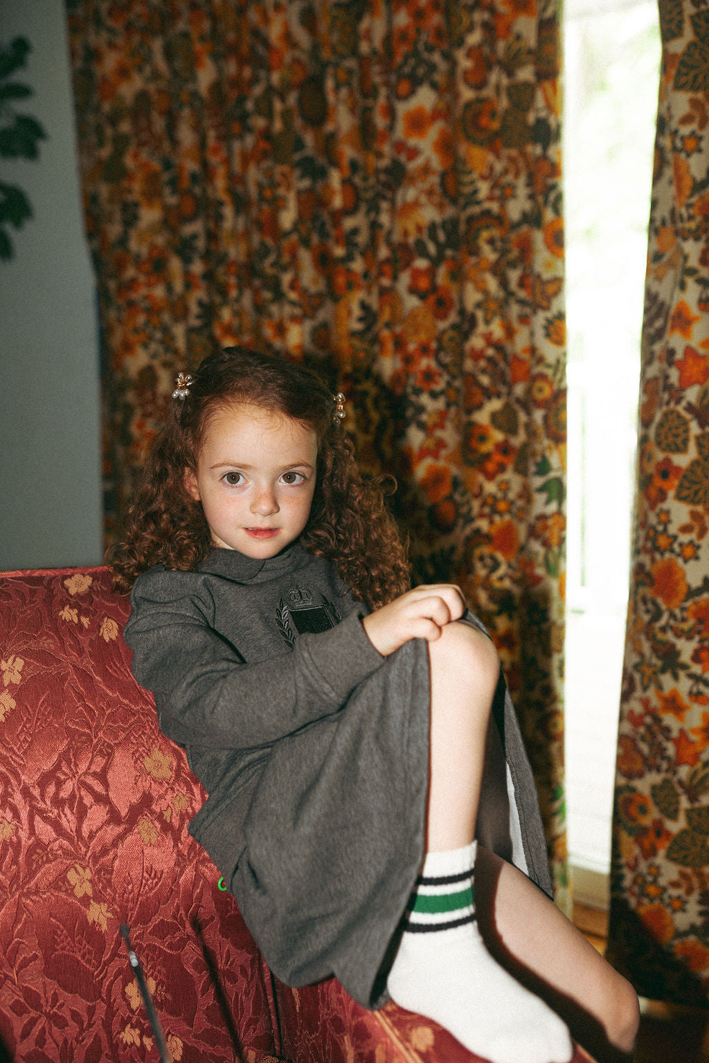 Windsor Dress by Adee; gray girls&