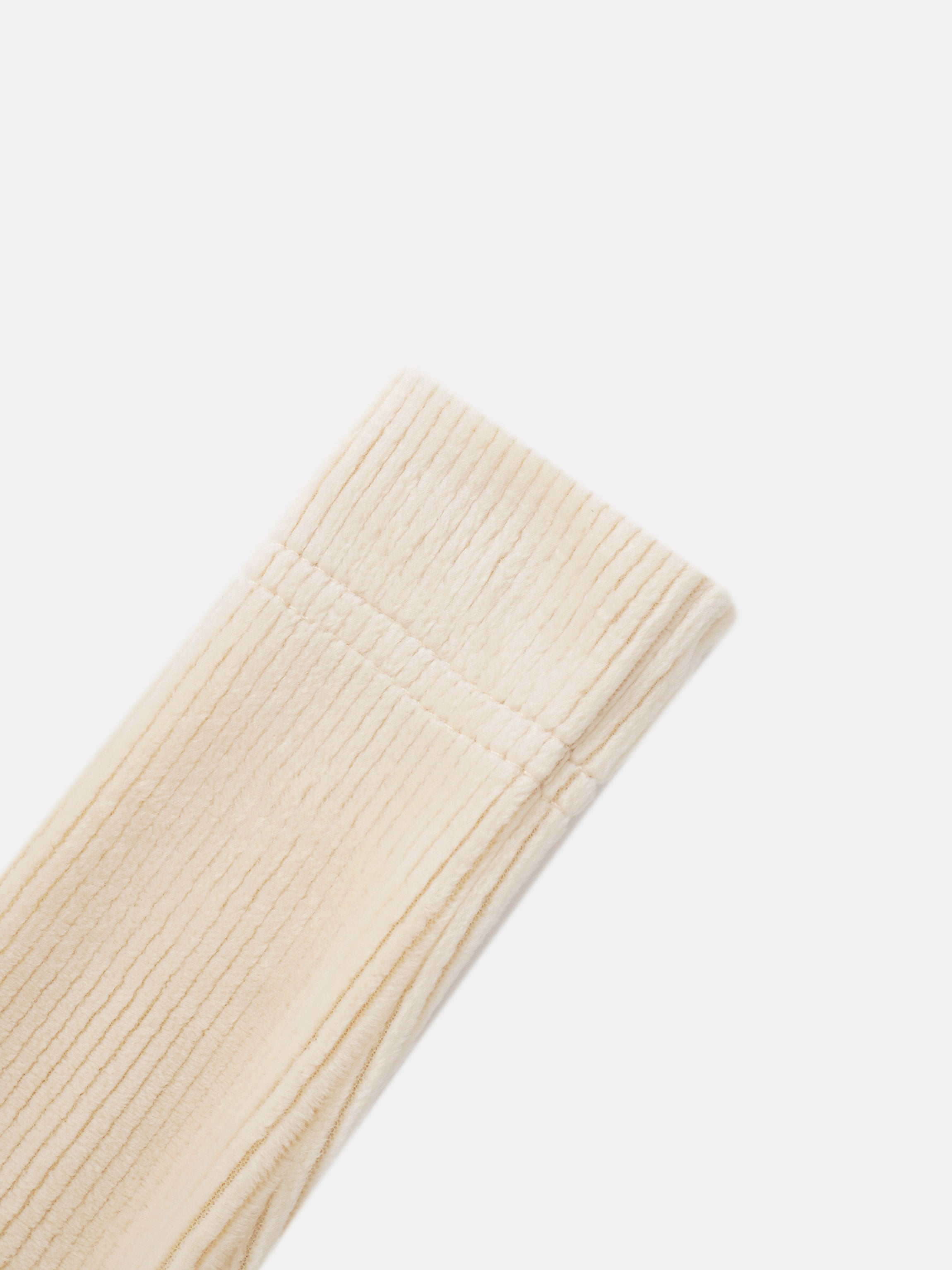 Embroidered Anchor Stretchy, Adee boys stretchies in cream corduroy fabric