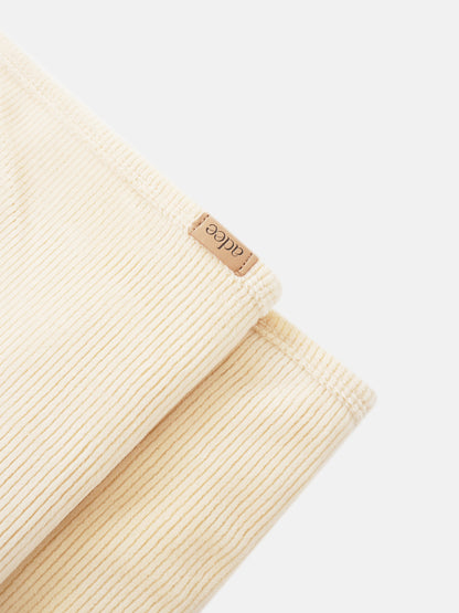 Embroidered Anchor Blanket; beige corduroy boys swaddle blanket by Adee