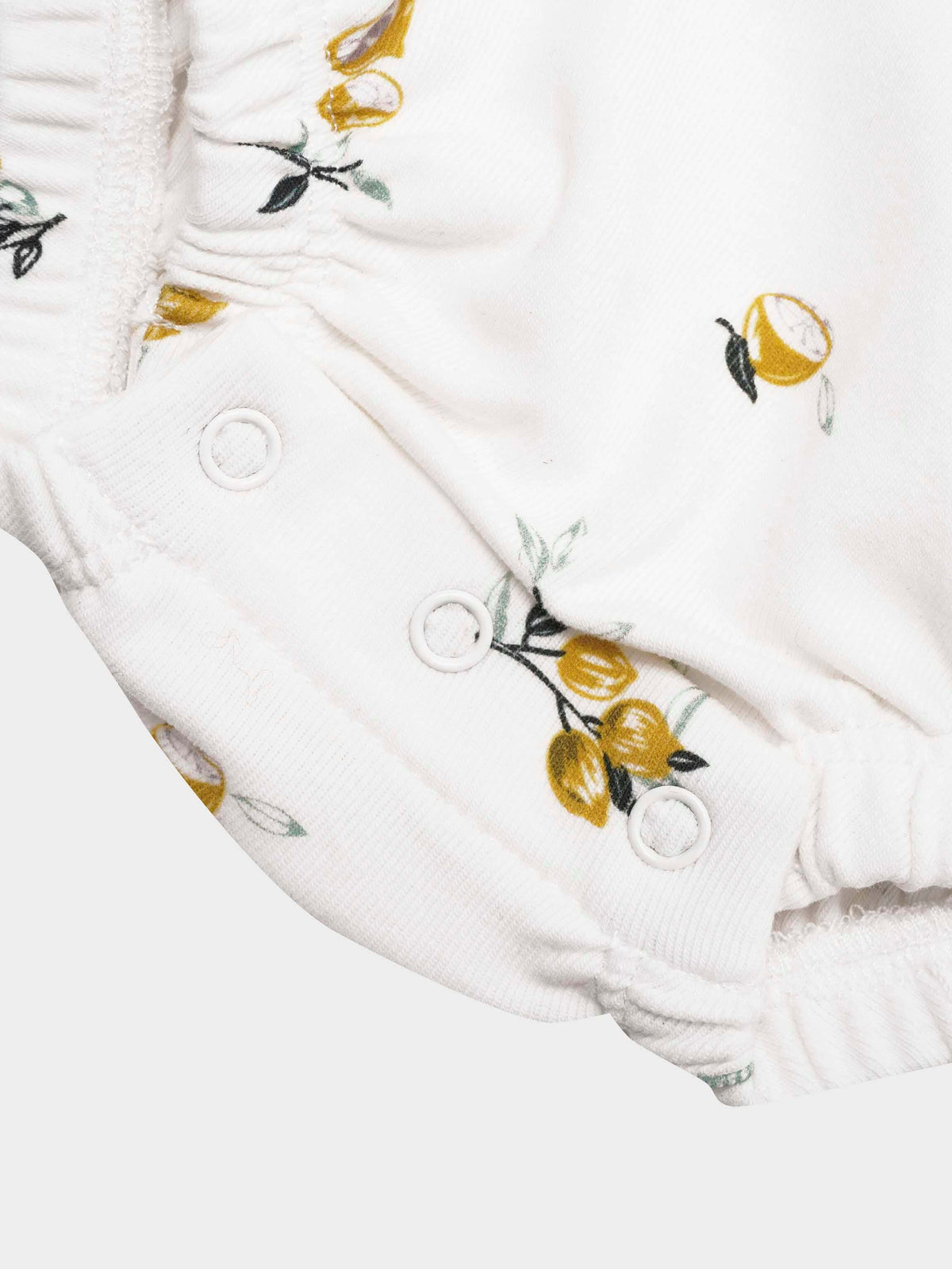 Lemon print baby romper diaper 