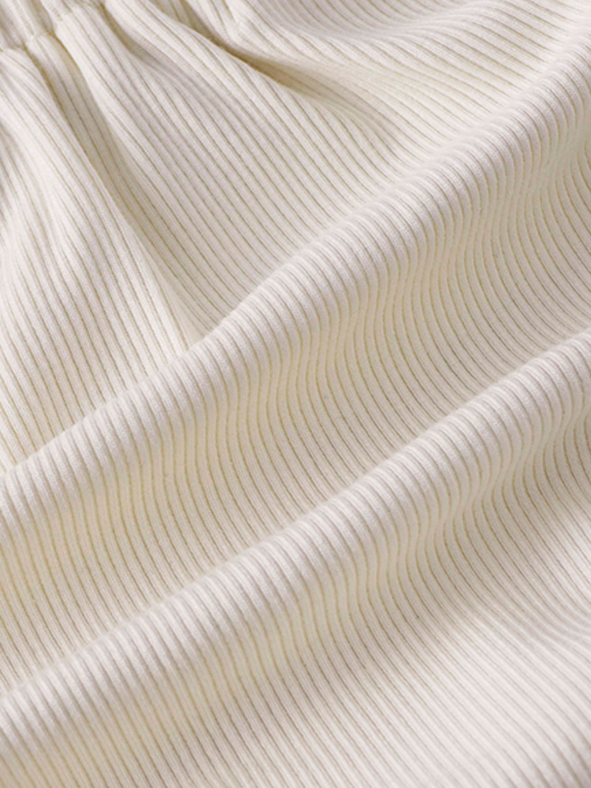 Off-white ribbed fabric for kids