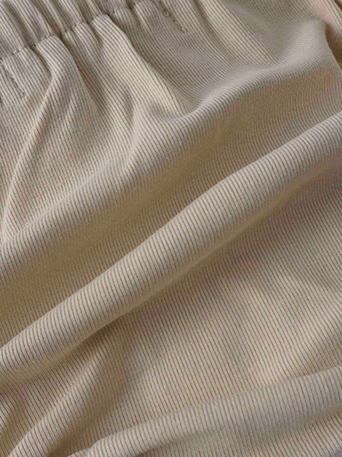 Light tan ribbed fabric bloomers