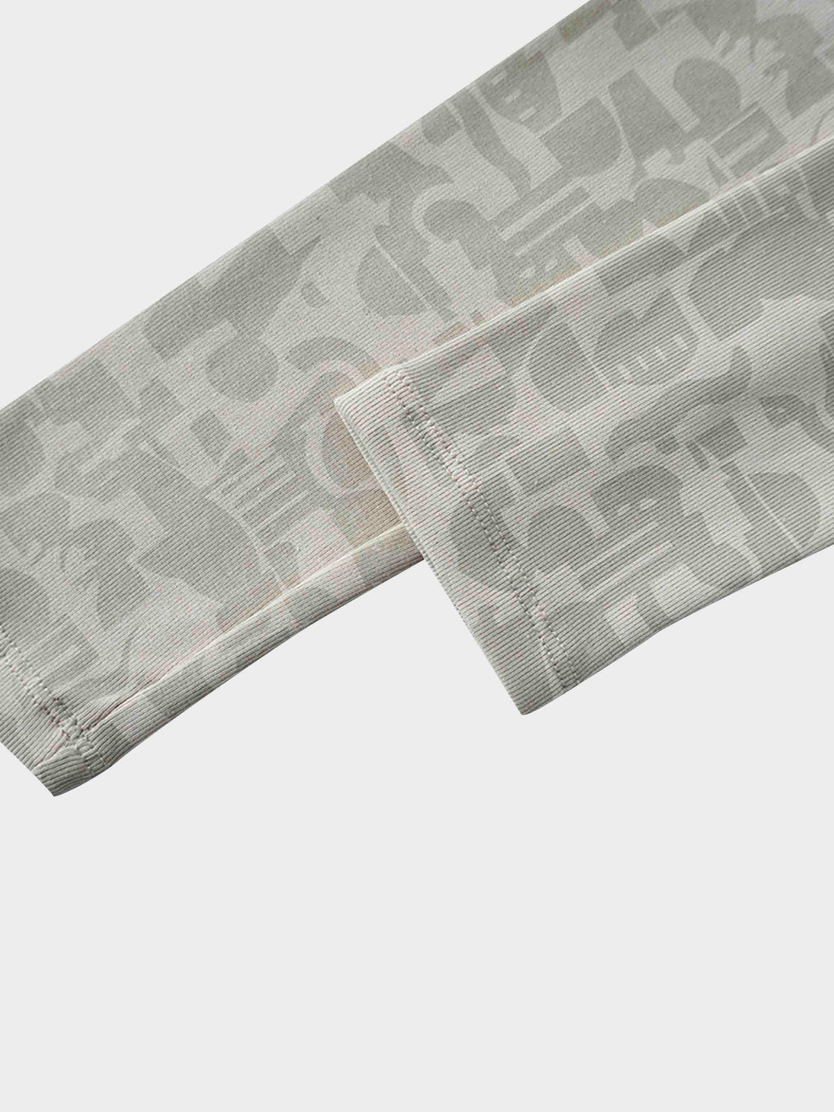 Close-up of a gray abstract-patterned girls&