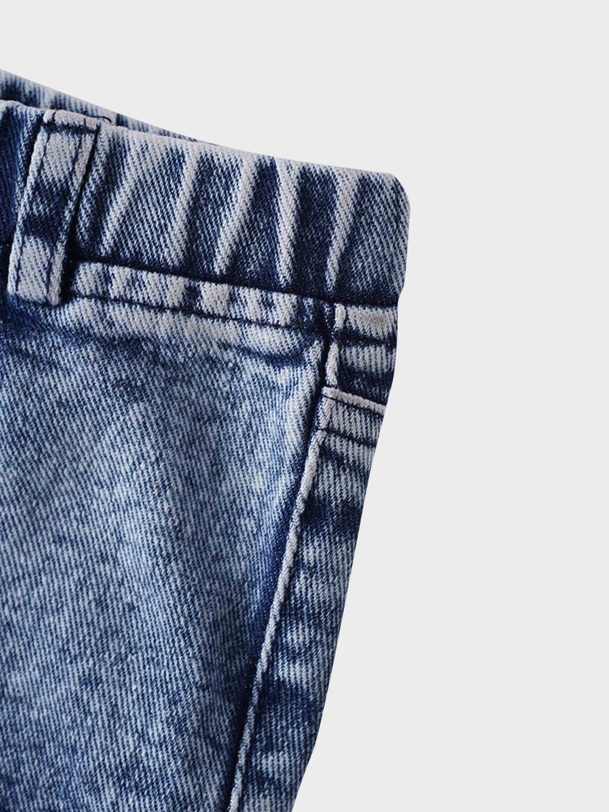 Denim Shorts - Light denim for kids, unisex bottoms