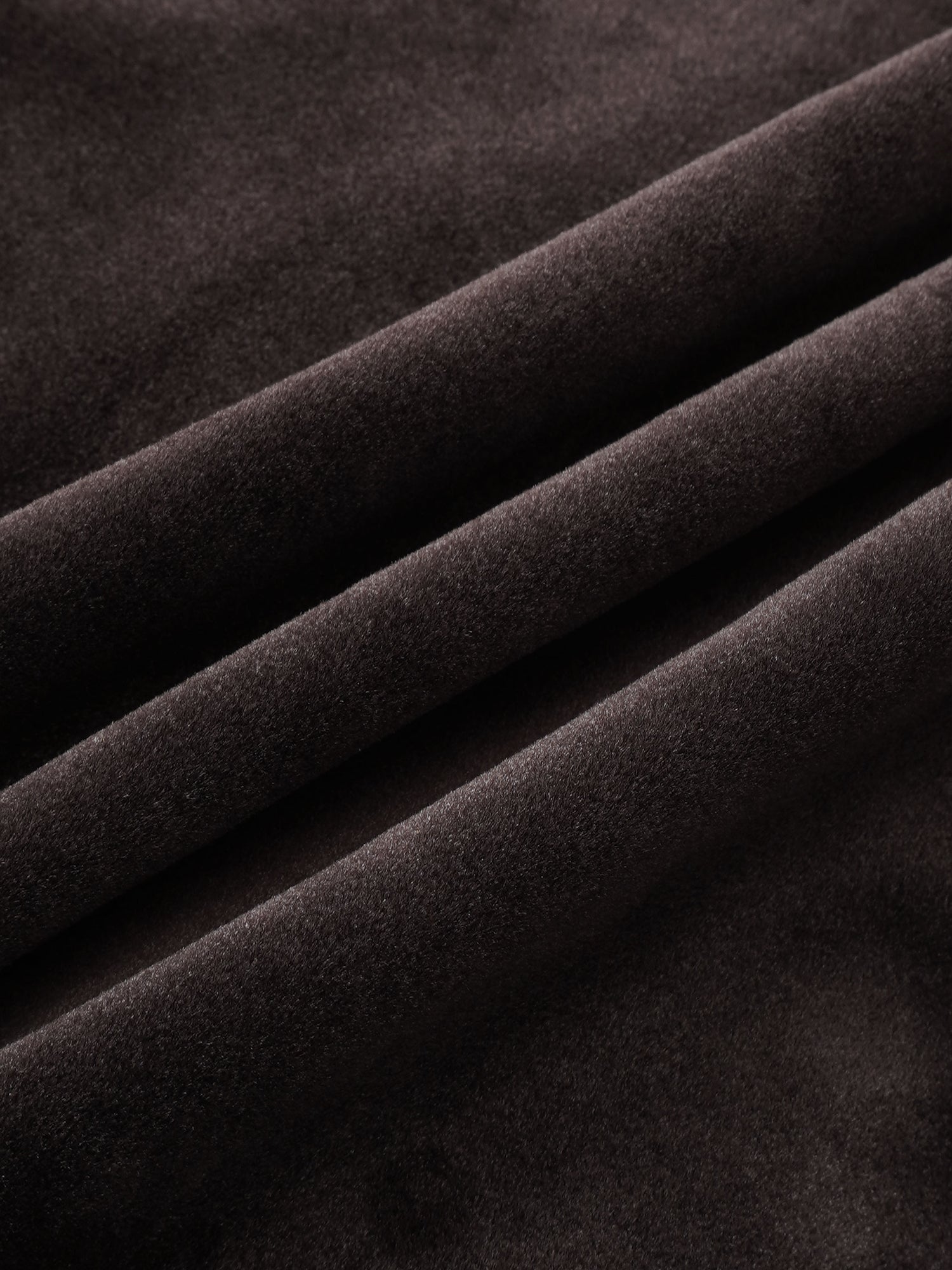 Velour smocked robe brown fabric close-up in rich velvet texture for girls