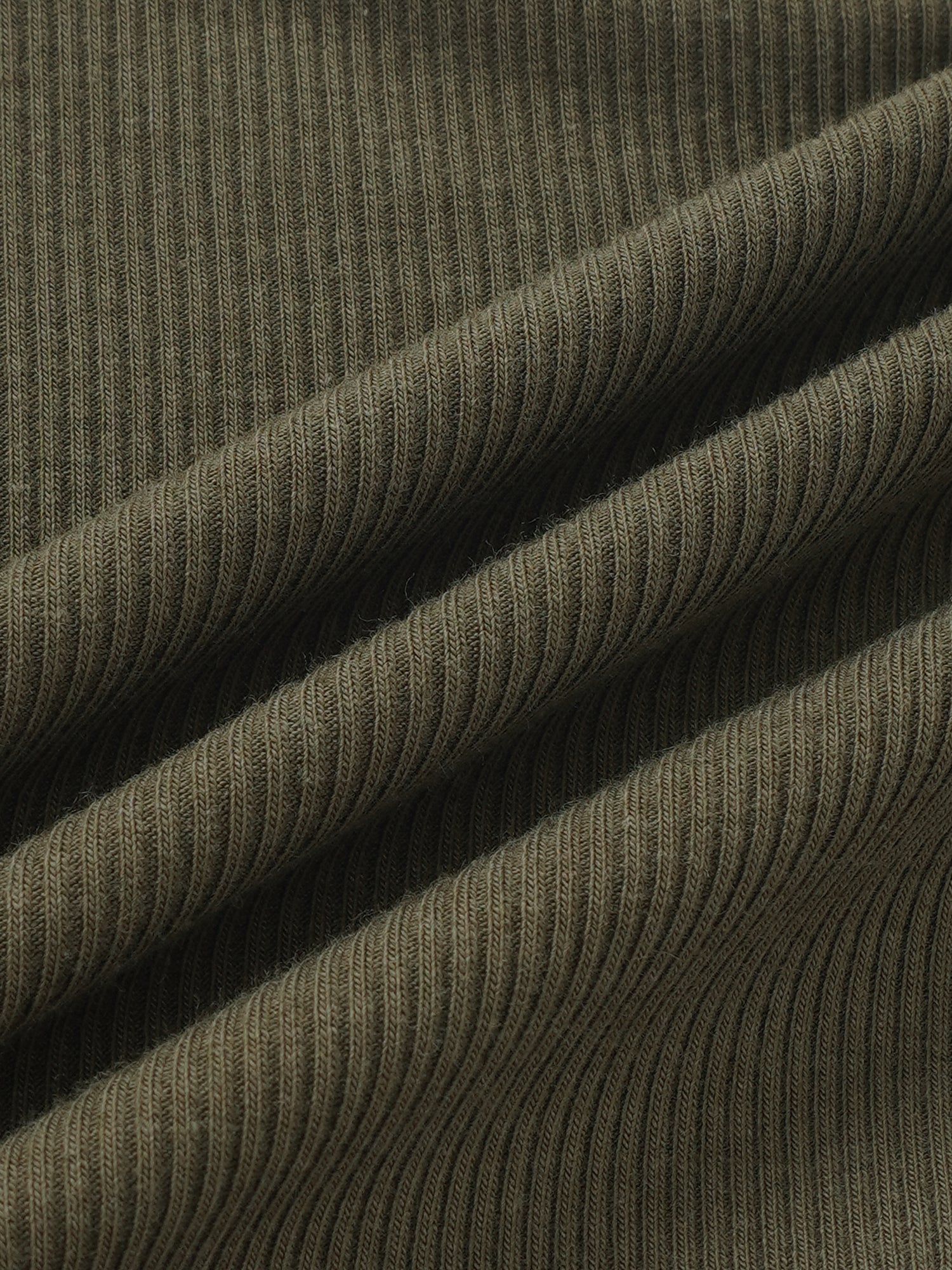 Bomber Set by Adee in olive green rib-knit fabric, unisex