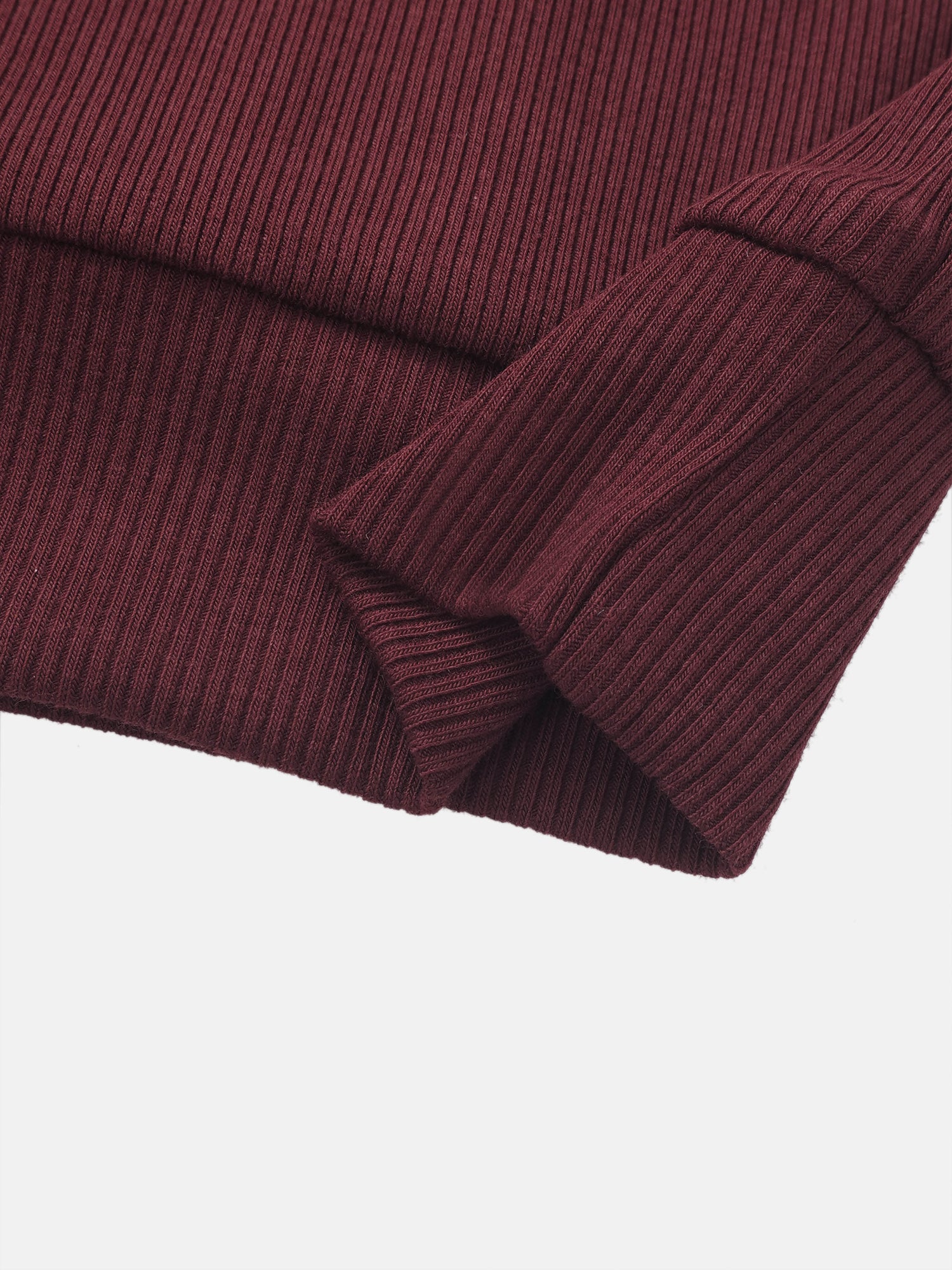 Bomber Set Burgundy; little girls set in burgundy ribbed knit fabric with cuffs.