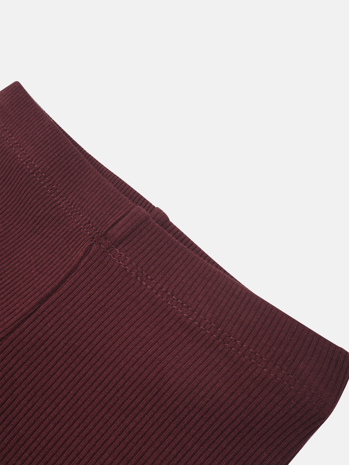 Bomber Set Burgundy; ribbed knit fabric close-up, Adee brand for little girls