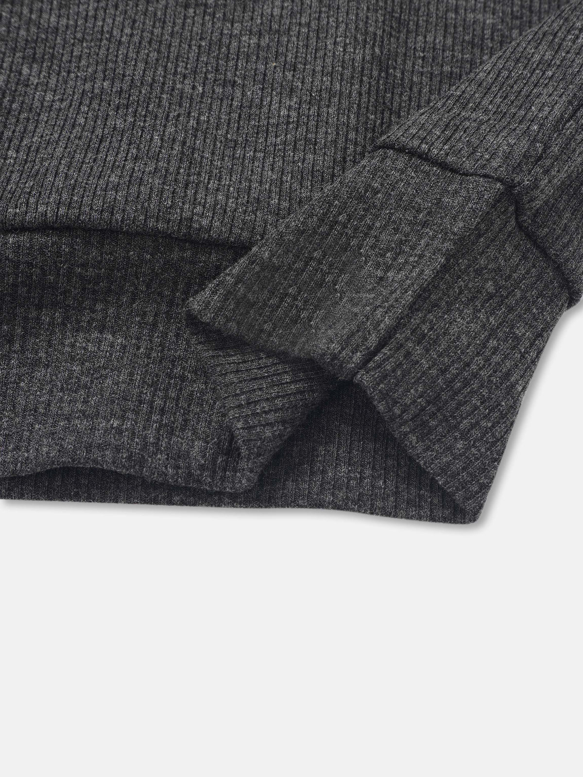 Bomber Set Heather Grey by Adee, unisex ribbed knit loungewear set