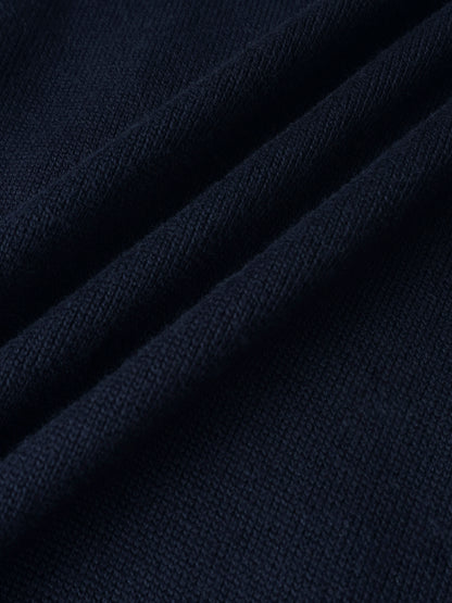 Knit Sweater - Navy; Adee boys dressy top in navy knit fabric