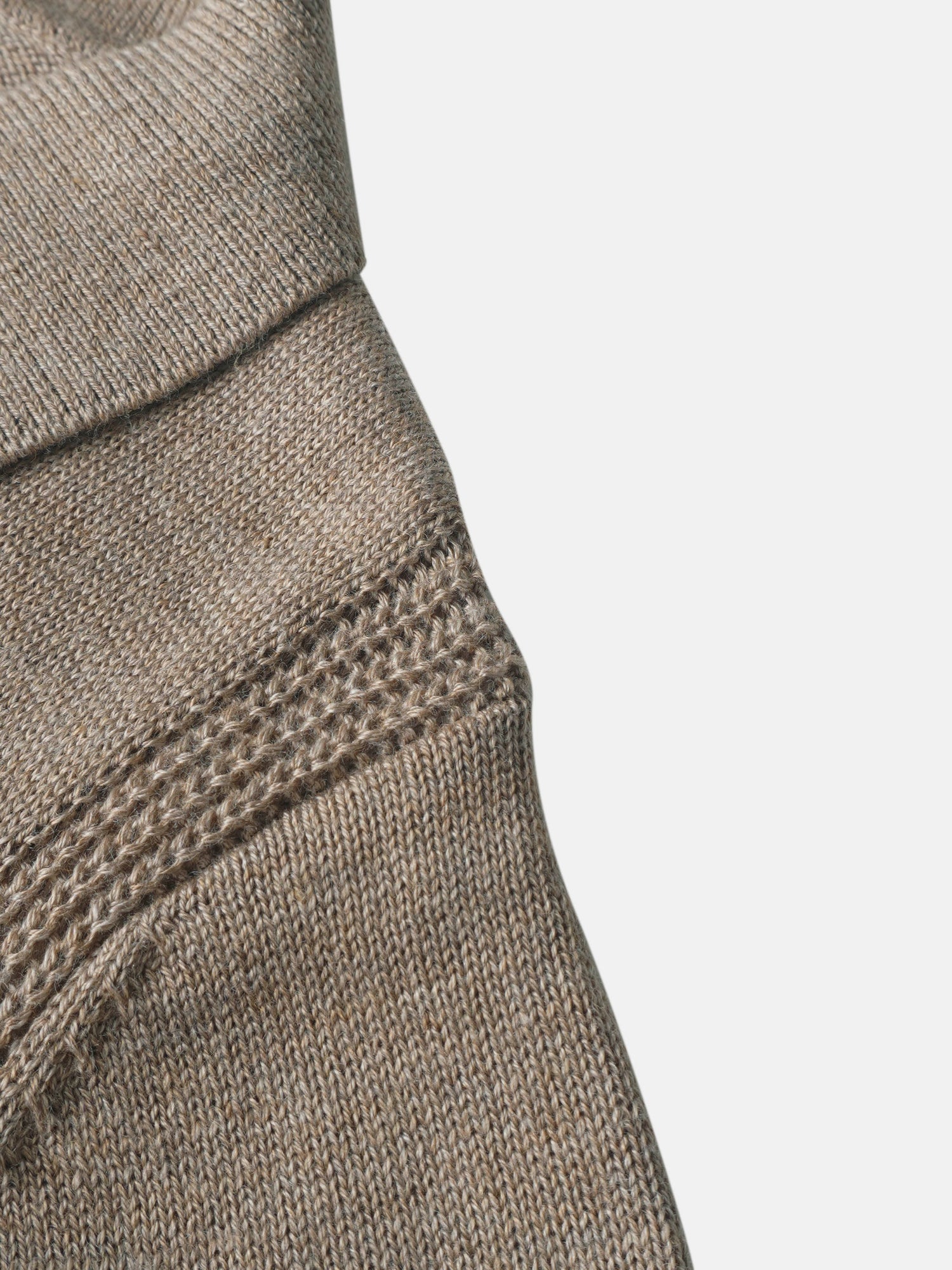 Adee collared knit sweater for boys in taupe, dressy top