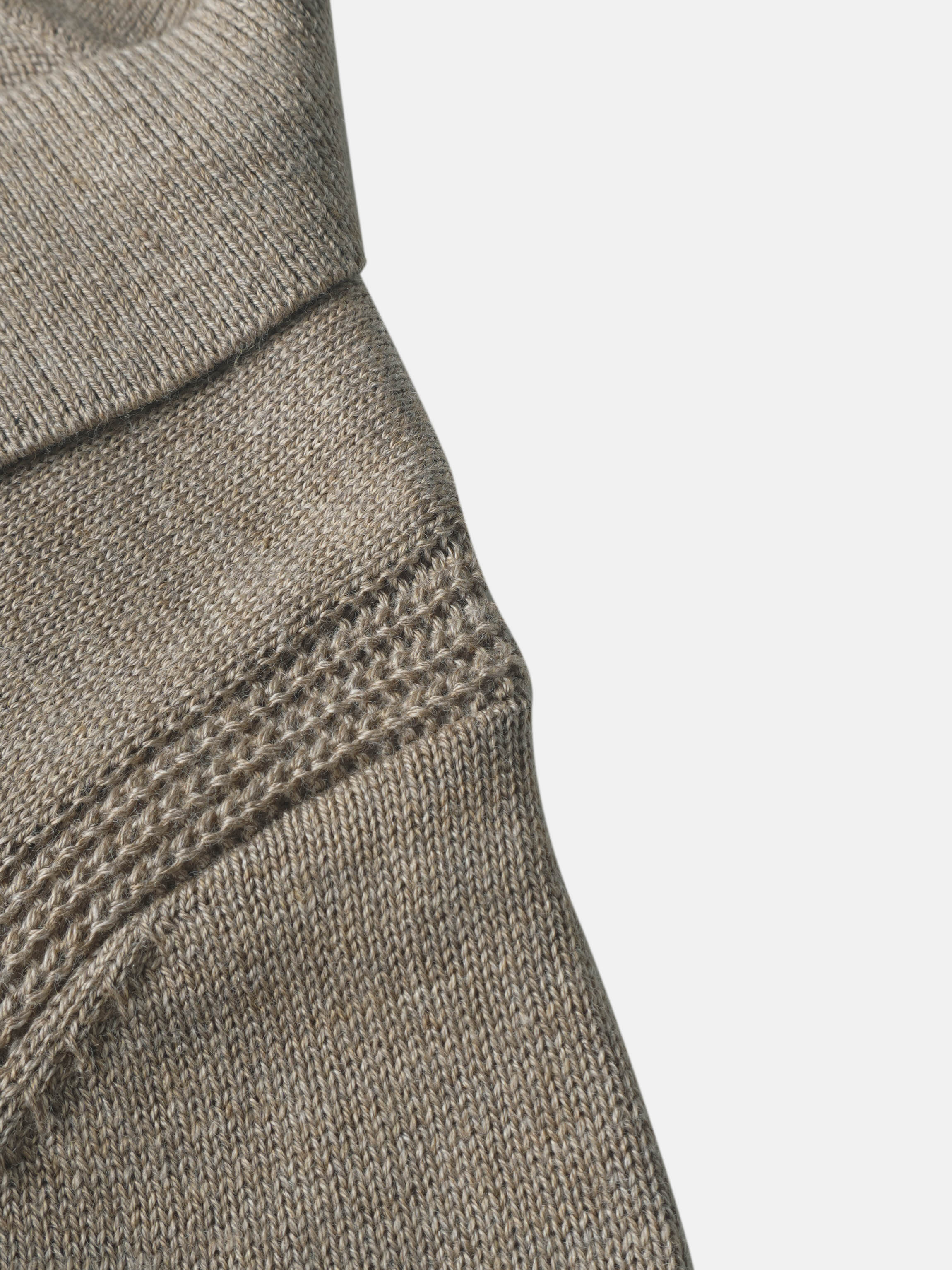 Adee collared knit sweater for boys in taupe, dressy top