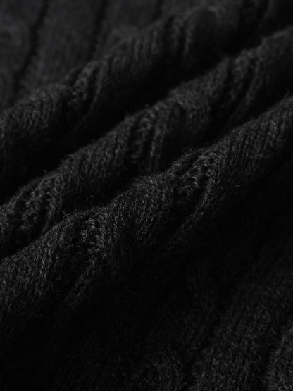 Knit sweater close-up in grey, textured knit fabric for boys dressy tops