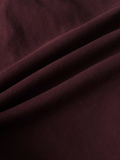 Denim jumper burgundy fabric close-up for girls&