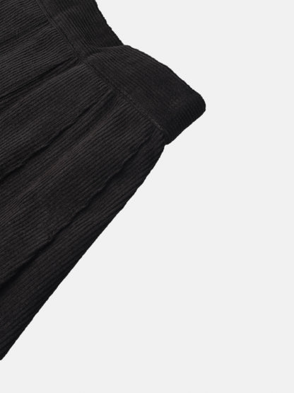 Corduroy pleated skirt for girls by Adee in grey color