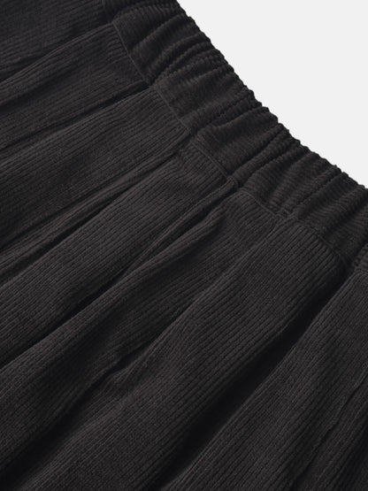 Corduroy pleated girls&