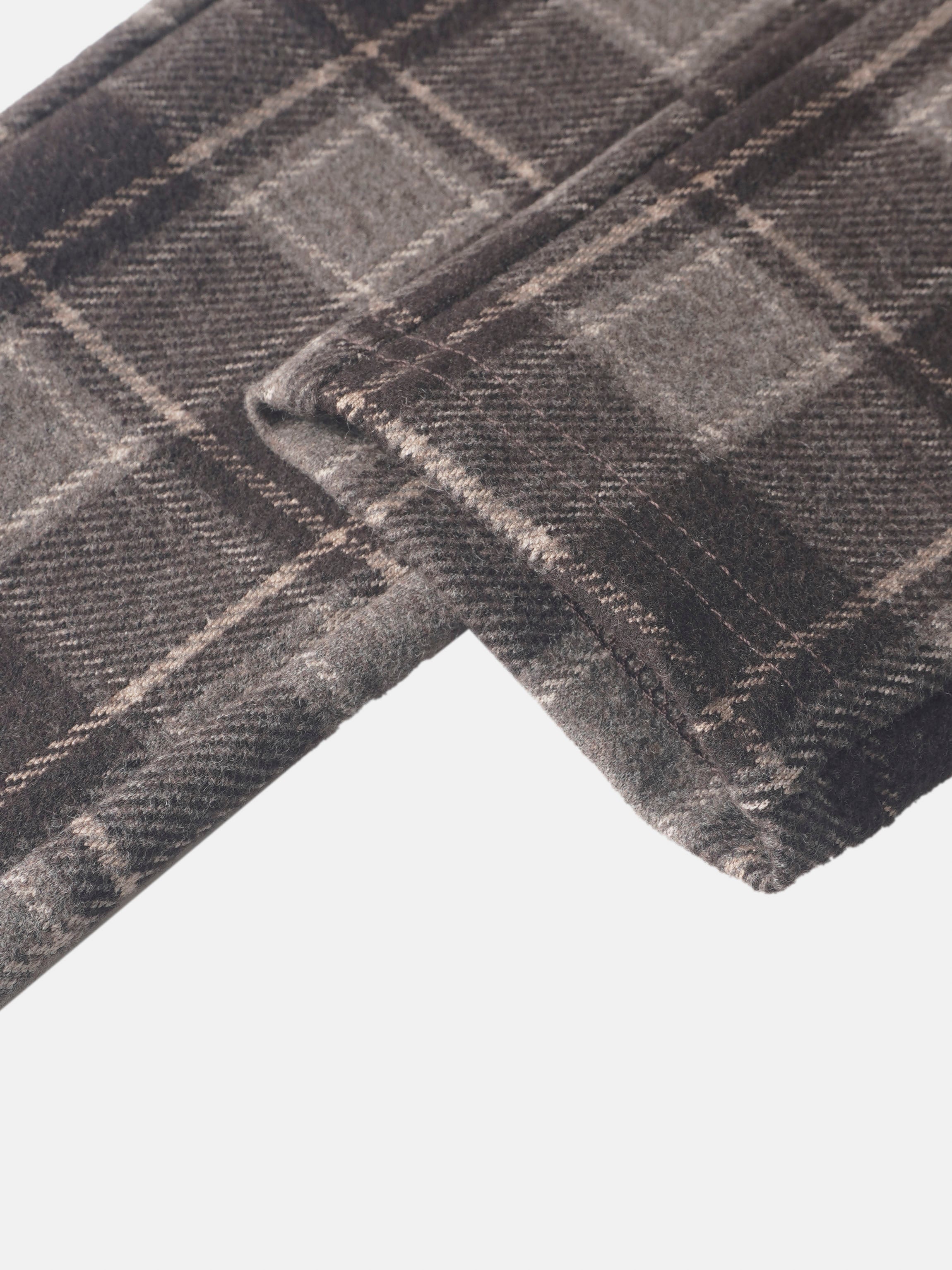 Plaid pants for boys by Adee in brown plaid, dressy bottoms.
