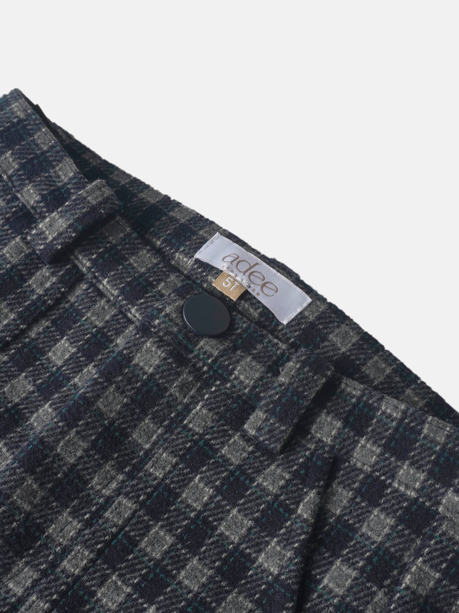 Adee plaid navy boys&