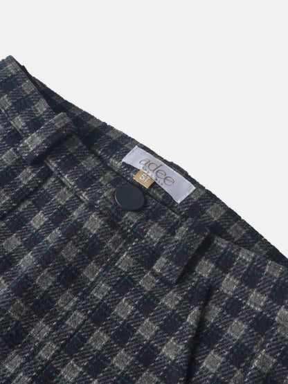 Adee plaid navy boys&