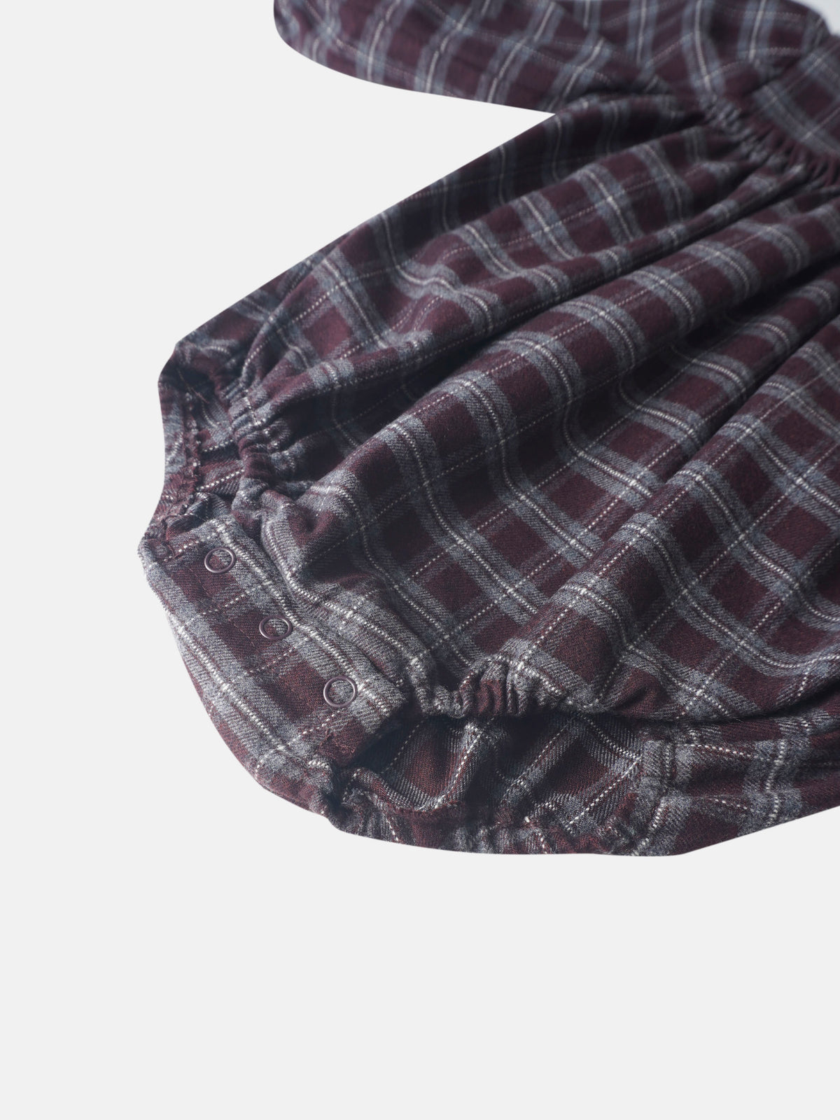 Plaid burgundy girls&