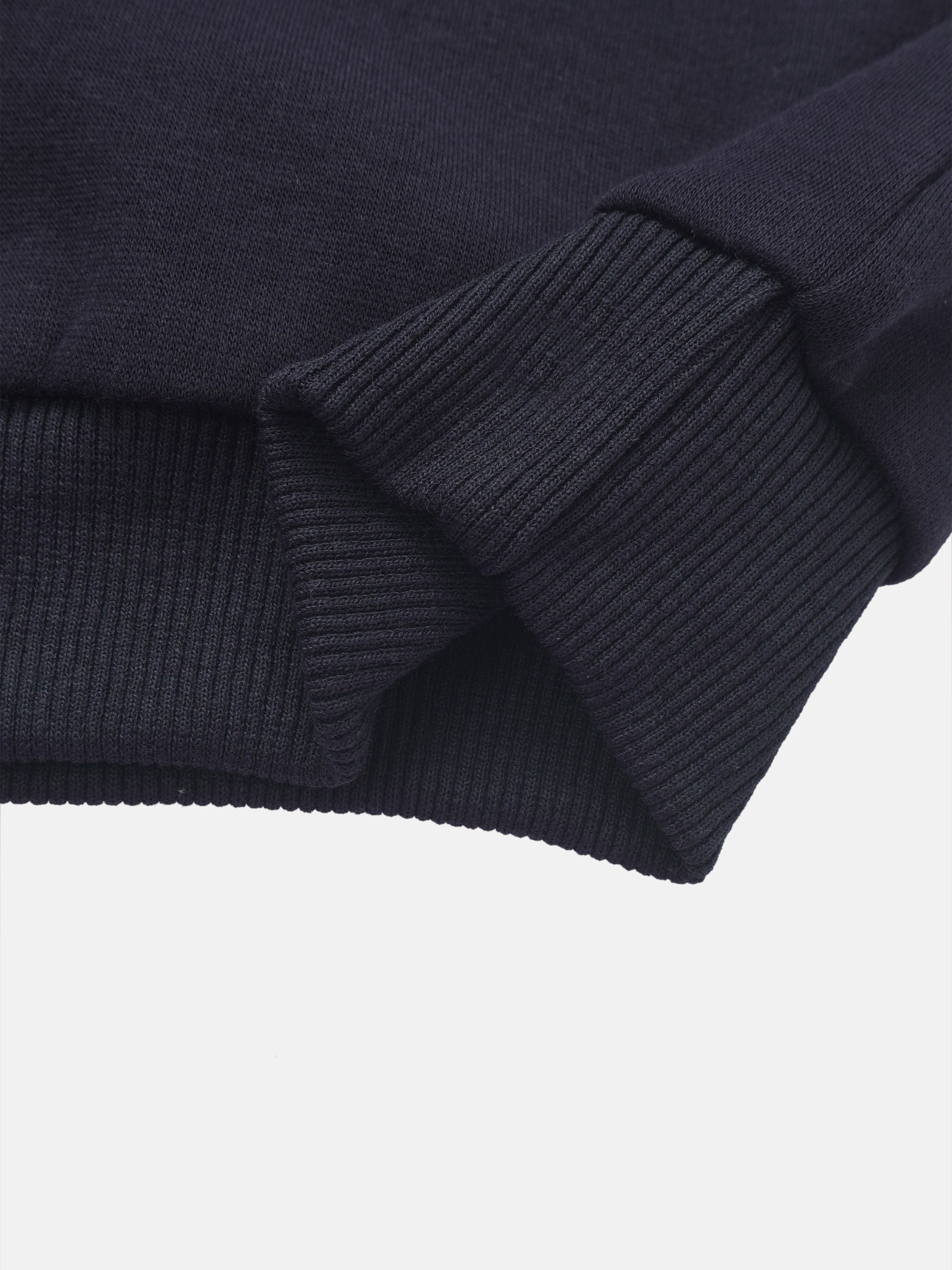 Merci Sweatshirt for boys navy with ribbed cuffs