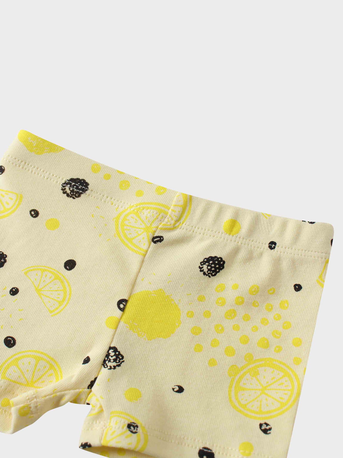 Boys lemon print shorts with blackberries